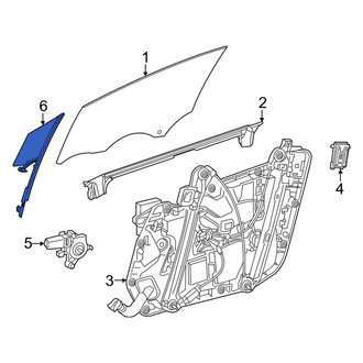 Mercedes-Benz OE - Rear Left Vent Window Assembly