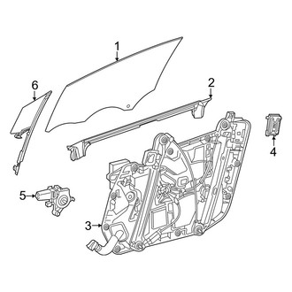 Mercedes-Benz OE - Front Door - Glass & Hardware