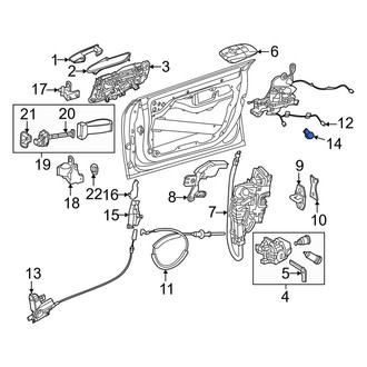 Mercedes-Benz OE - Front Auto Door Lock Position Sensor