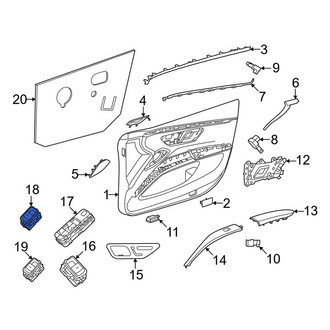 Mercedes-Benz OE - Front Right Door Lock Switch