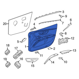 Mercedes-Benz OE - Front Left Inner Door Interior Trim Panel