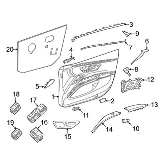 Mercedes-Benz OE - Front Door - Interior Trim