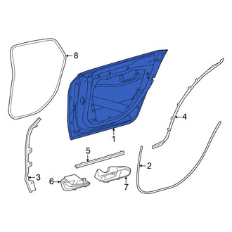 Mercedes-Benz OE - Front Right Door Shell