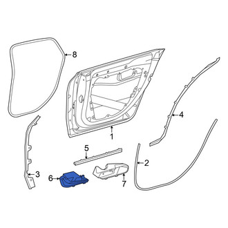 Mercedes-Benz OE - Rear Left Door Reinforcement Bar