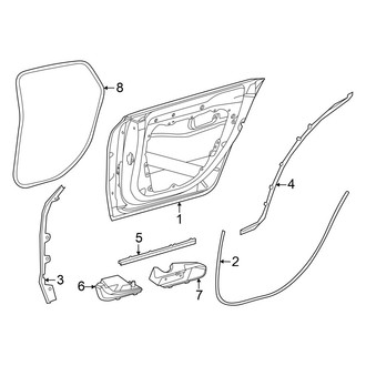 Mercedes-Benz OE - Rear Door - Door & Components
