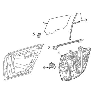 Mercedes-Benz OE - Rear Door - Glass & Hardware