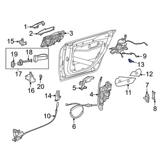 Mercedes-Benz OE - Front Auto Door Lock Position Sensor