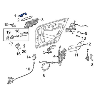 Mercedes-Benz OE - Rear Left Outer Exterior Door Handle