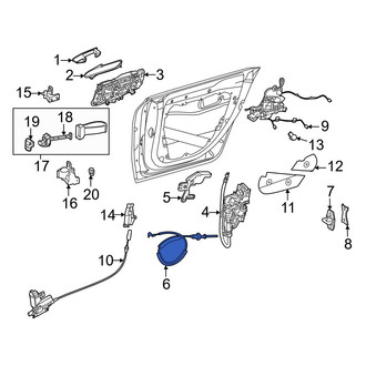 Mercedes-Benz OE - Rear Door Latch Cable