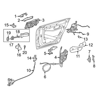 Mercedes-Benz OE - Rear Door - Lock & Hardware