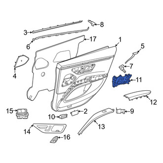 Mercedes-Benz OE - Rear Left Inner Interior Door Handle