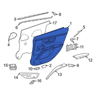 Mercedes-Benz OE - Front Left Inner Door Interior Trim Panel