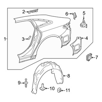 Mercedes-Benz OE - Quarter Panel & Components (Quarter Panel)