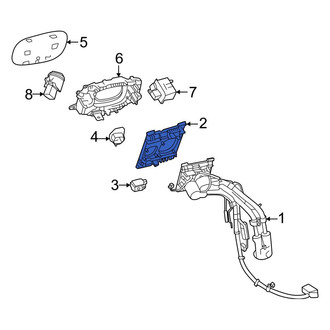 Mercedes-Benz OE - Drive Motor Battery Pack Charging Port Assembly Bracket