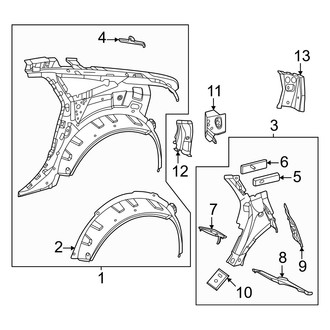Mercedes-Benz OE - Quarter Panel - Inner Structure