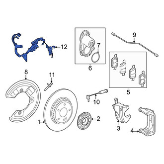 Mercedes-Benz OE - Rear Right ABS Wheel Speed Sensor Wiring Harness