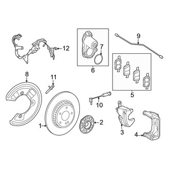 Mercedes-Benz OE - Rear Suspension - Brake Components