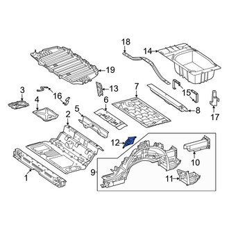 Mercedes-Benz OE - Rear Left Upper Frame Side Member Reinforcement