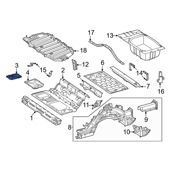 Trunk Floor Access Cover