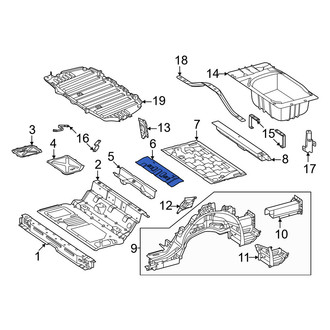 Mercedes-Benz OE - Rear Center Floor Pan