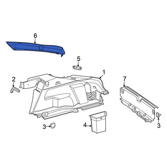 Mercedes-Benz OE - Rear Right Body C-Pillar Trim Panel Insert