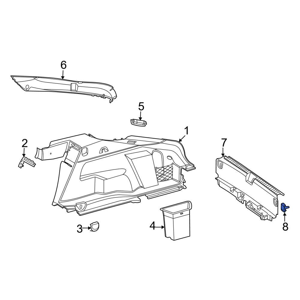 mercedes-benz-oe-09986007009051-trunk-trim-scuff-plate-bracket