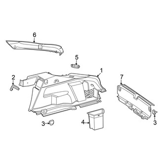 Mercedes-Benz OE - Rear Body & Floor - Interior Trim (Side and Rear Trim, W/O Executive Rear Seat)