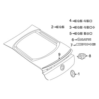 Mercedes-Benz OE - Lift Gate - Exterior Trim