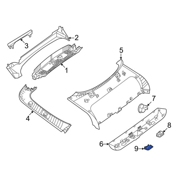 Liftgate Trim Cap