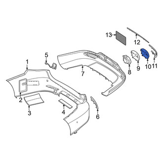 Mercedes-Benz OE - Rear Left Bumper Impact Absorber Cap