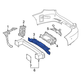 Mercedes-Benz OE - Center Bumper Impact Absorber