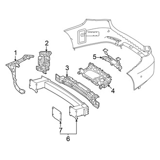 Mercedes-Benz OE - Rear Bumper - Bumper & Components (W/O AMG Line Inner Components)