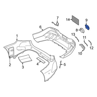 Mercedes-Benz OE - Rear Left Bumper Impact Absorber Cap