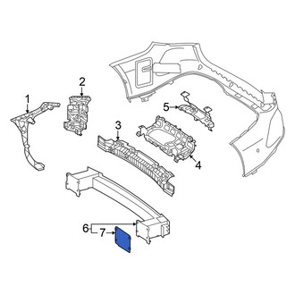 Mercedes-Benz OE - Bumper Impact Bar Gasket