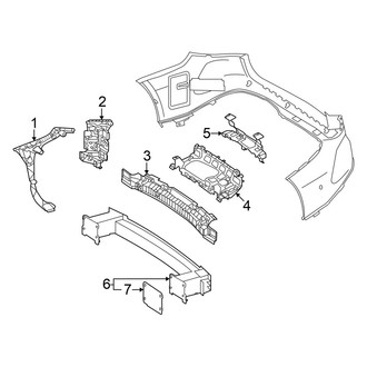 Mercedes-Benz OE - Rear Bumper - Bumper & Components (With AMG Line Inner Components)