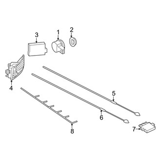 Mercedes-Benz OE - Rear Bumper - Electrical Components (With AMG Line)