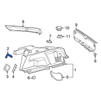 Mercedes-Benz OE - Rear Left Inner Trunk Trim Panel Insert