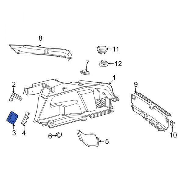 Trunk Trim Panel Insert