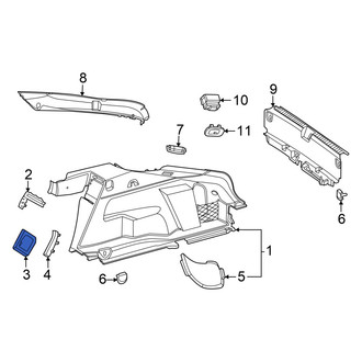 Mercedes-Benz OE - Rear Right Outer Trunk Trim Panel Insert