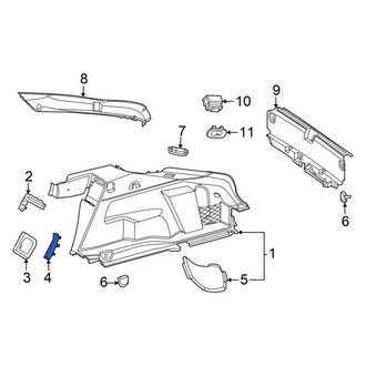 Mercedes-Benz OE - Rear Left Inner Trunk Trim Panel Insert