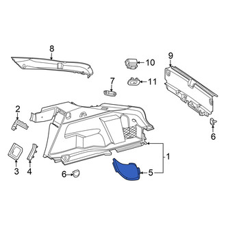 Mercedes-Benz OE - Rear Left Trunk Trim Panel