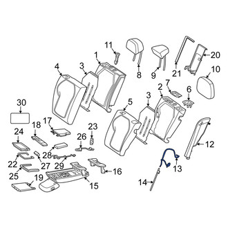 Mercedes-Benz OE - Rear Left Upper Seat Air Suspension Supply Hose