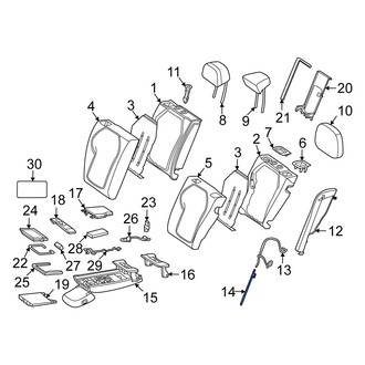Mercedes-Benz OE - Rear Left Lower Seat Air Suspension Supply Hose
