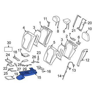 Mercedes-Benz OE - Center Seat Armrest