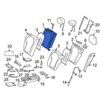Mercedes-Benz OE - Rear Right Seat Back Cushion
