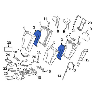 Mercedes-Benz OE - Rear Left Upper Seat Heater Pad