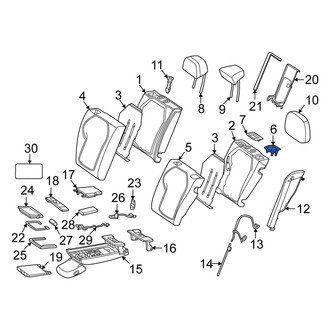 Mercedes-Benz OE - Rear Folding Seat Latch Release Handle Bezel
