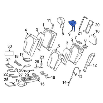 Mercedes-Benz OE - Rear Center Headrest