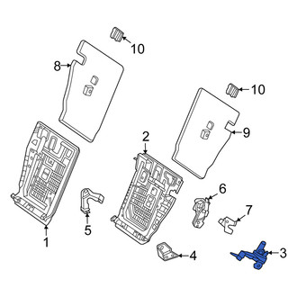 Mercedes-Benz OE - Rear Left Seat Back Frame Bracket