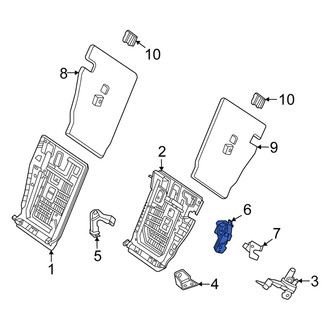 Mercedes-Benz OE - Rear Left Folding Seat Latch